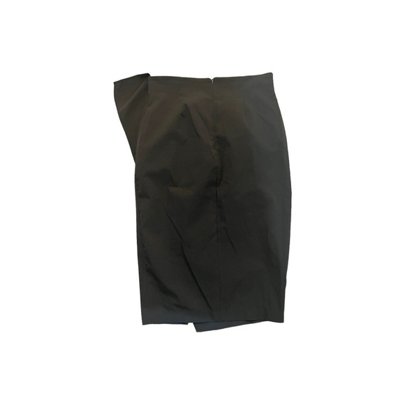 Adele Ruched Detail Pencil Skirt Medium M Lined Back Zip Gray Career - Picture 3 of 4